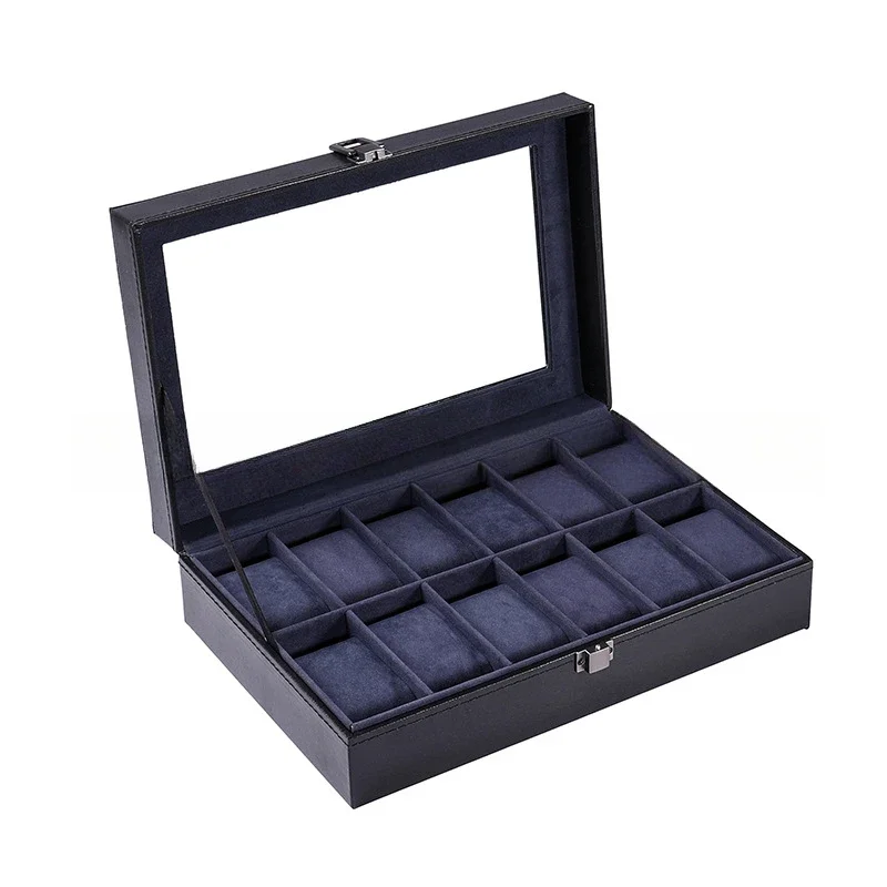 elegant leather watch storage box