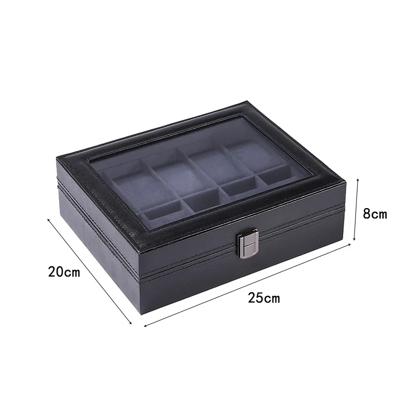 elegant leather watch storage box